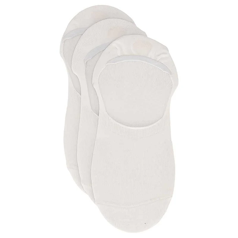 Footies Unisex - No Show - Wit -3-Pak