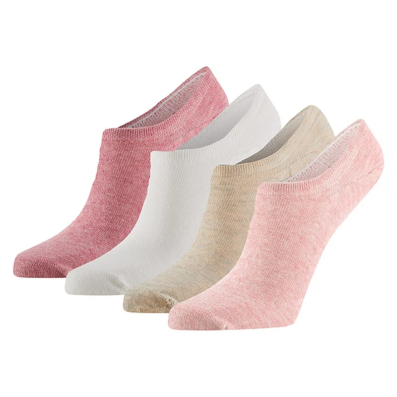Footies (no show) biologisch katoen - Multi Fashion - 4 Paar
