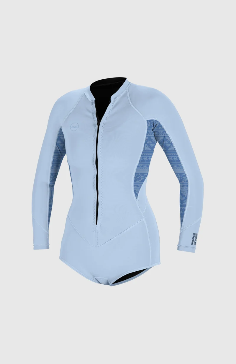 Bahia 2/1mm Front Zip Long Sleeve Spring Wetsuit | CHMBYBLU/SURFABSTRACT/CHMBYBLU