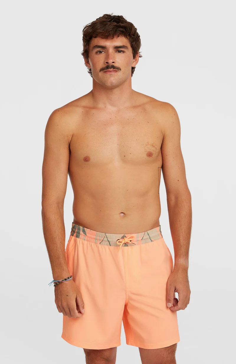 Pocket Print 16'' zwembroek | Funky Peach