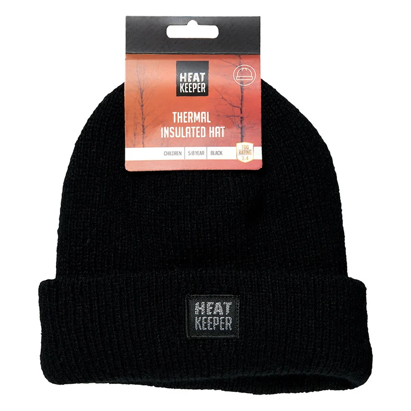 Thermo Muts Kind - Zwart - 5/8 Jaar - 1-Stuk