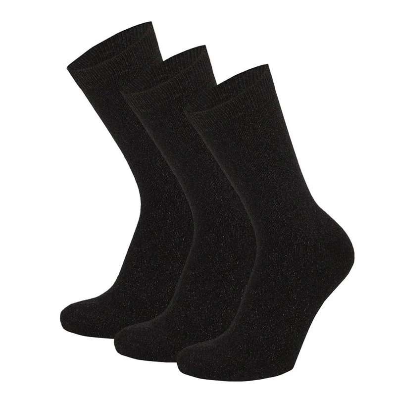 Dames sokken fashion - Zwart/Grijs (6-Pak)