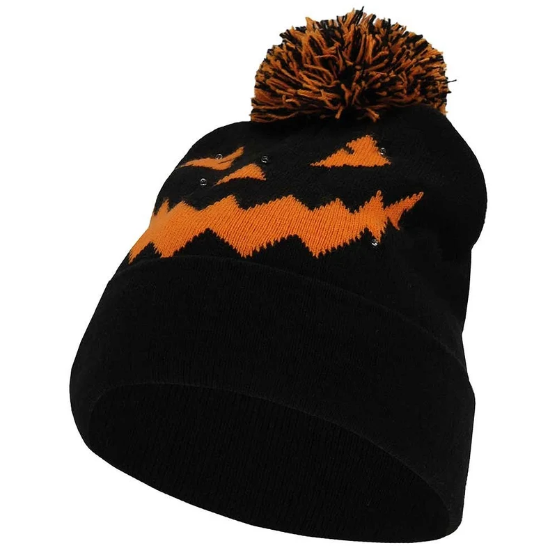 Beanie Halloween met Led - One Size