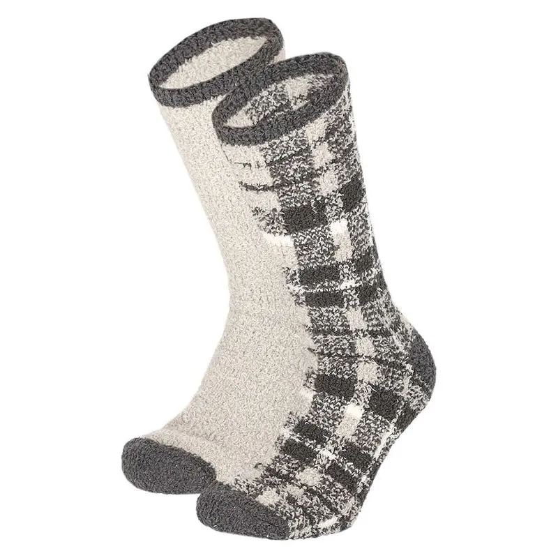 Bedsokken heren - Ruitmotief - 4-Pack - One Size