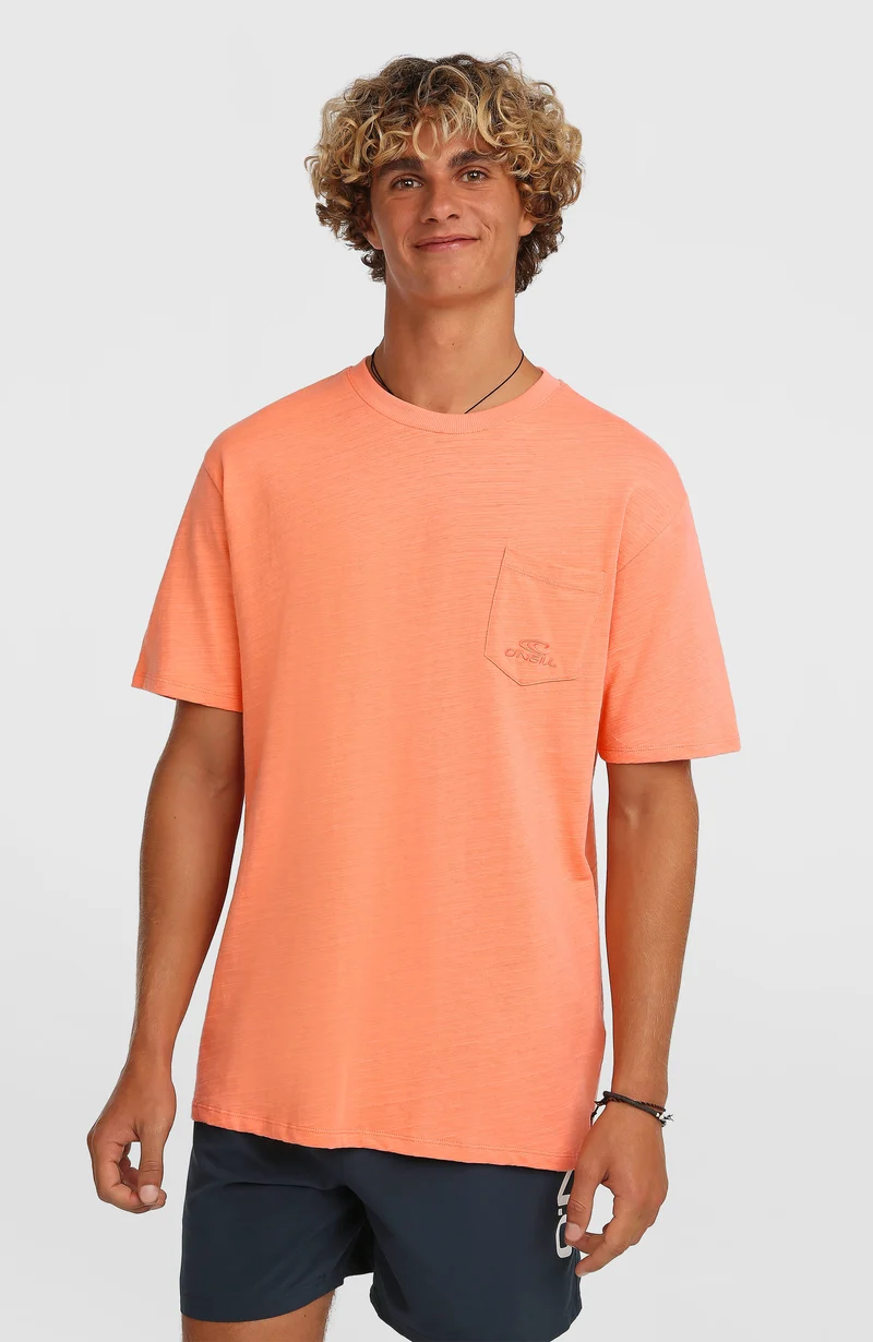 O'Neill Slub Chest Pocket T-shirt | Funky Peach