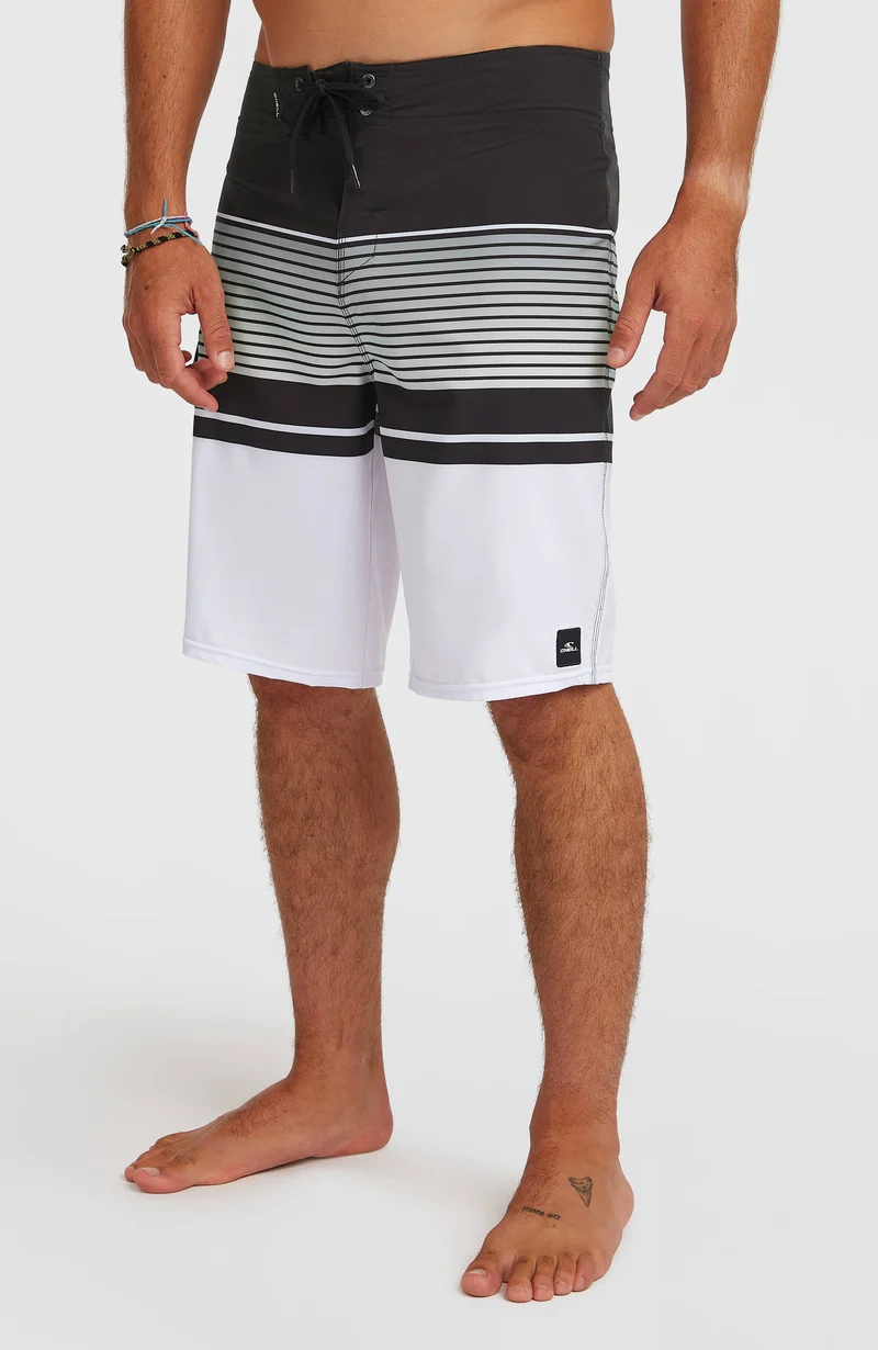 Lennox Stripe 21'' boardshort | White Lennox Stripe