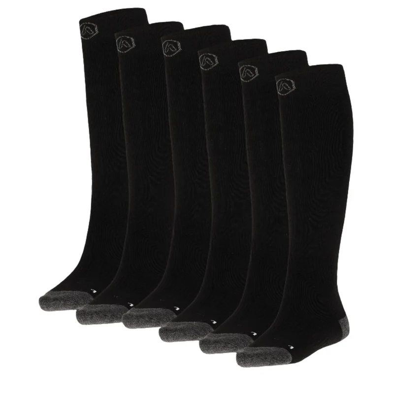 Skisokken Unisex - Plain - Badstof Zool - 6-Pack - Voordeelpakket