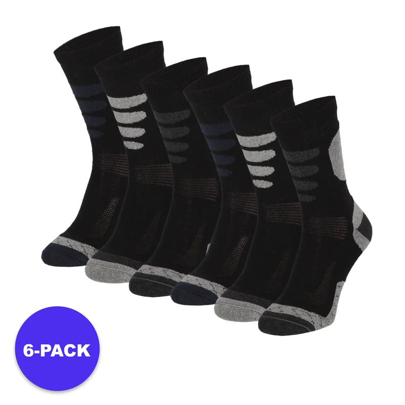 Wandelsokken Heren - Multicolor - 6-Pack Voordeelpakket