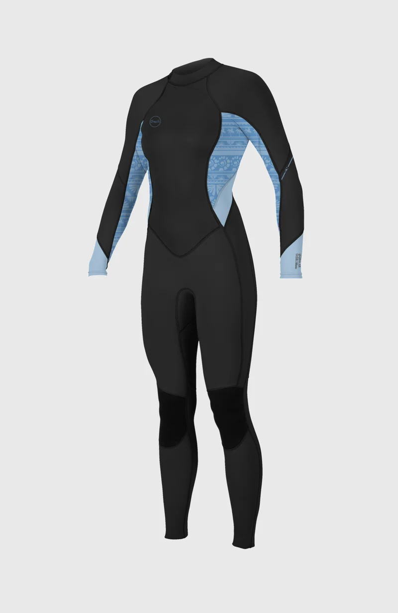 Wms Bahia 3/2 Back Zip Full | BLACK/SURFABSTRACT/CHAMBRAYBLU