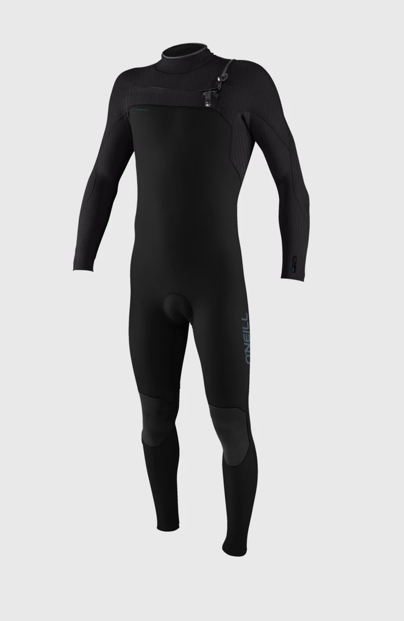 Hyperfreak Plus 3/2mm Chest Zip Full Wetsuit | BLACK/TEMPSTEEL/TEMPSTEEL