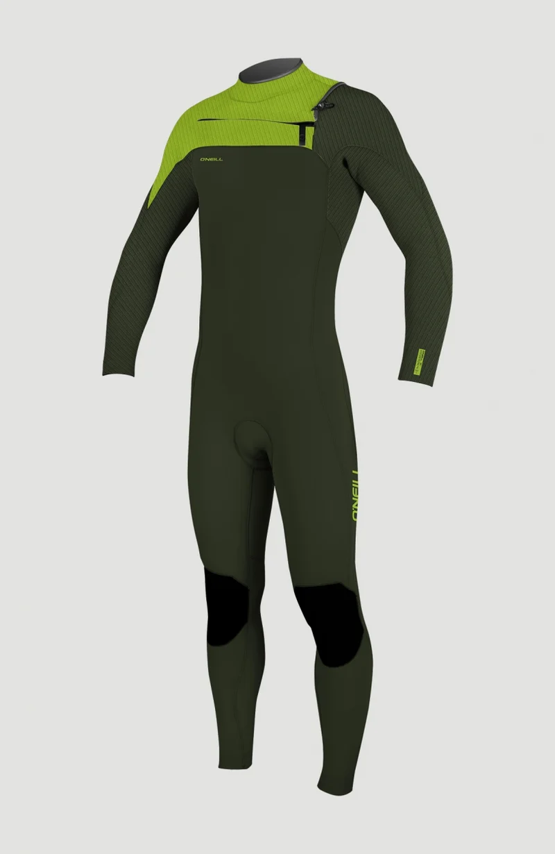 Hyperfreak Plus 4/3mm Chest Zip Full Wetsuit | Dark Green