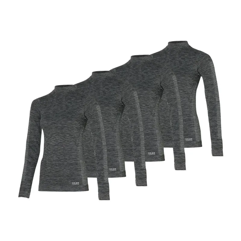 Thermoshirt dames - Zwart - 4 Stuks