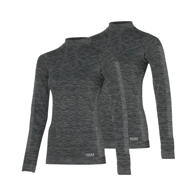 Thermoshirt dames - Zwart - 2 Stuks