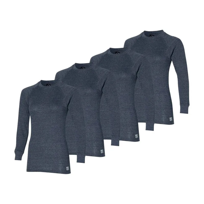 Thermoshirt dames - Antraciet - 4 Stuks