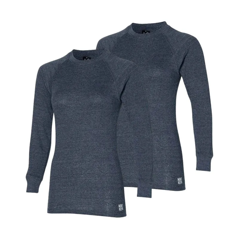 Thermoshirt dames - Antraciet - 2 Stuks