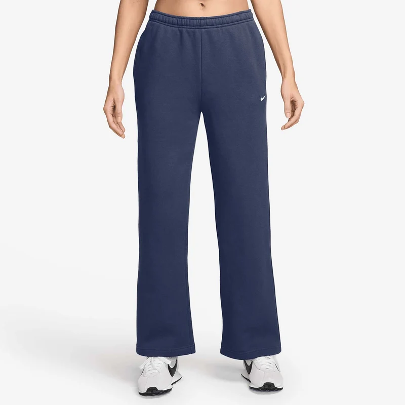 Studio Fleece Mid-Rise Open-Hem broek