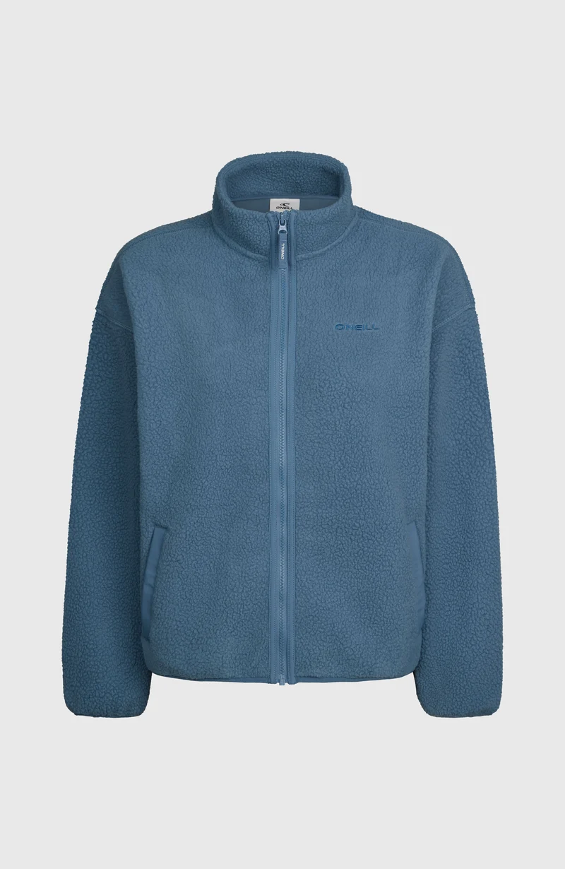 Must-Have High-Pile fleecevest met volledige rits | Mozart Blue