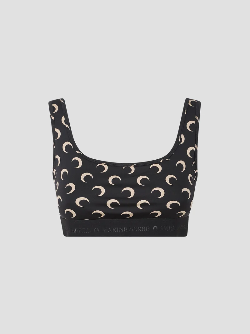 Moon printed sports bra