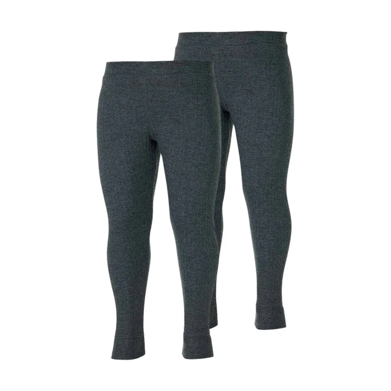 Thermobroek kinderen antraciet - 2-Stuks