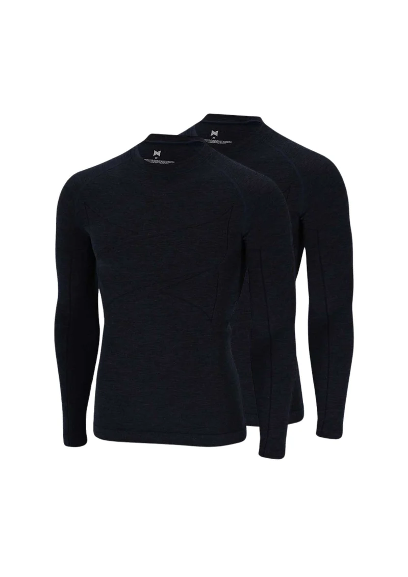 Thermo (onder) shirt heren - Merino Wol - 2-Stuks