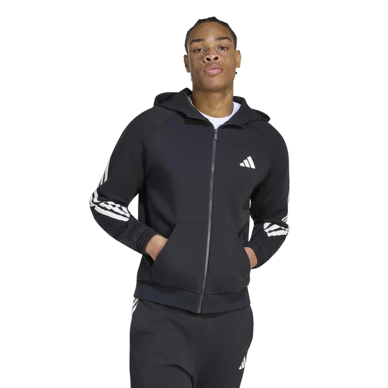 Stadium THREE STRIPES full zip hoodie