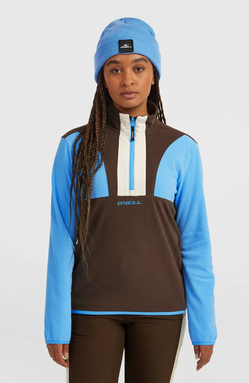 FWC'Cruz Triple Polartec® fleecetrui met halve rits | Blue Poppy Colour Block