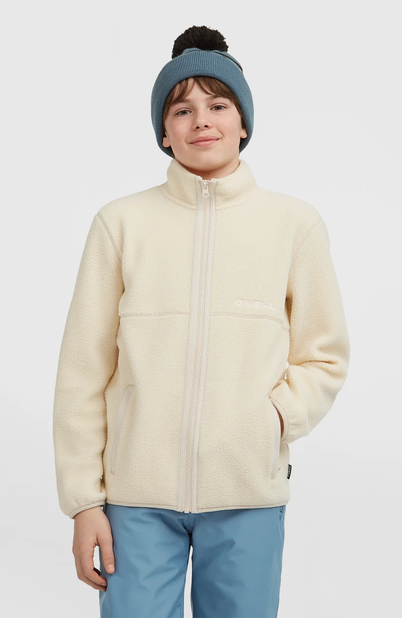 High-Pile fleecevest met volledige rits | Macaron