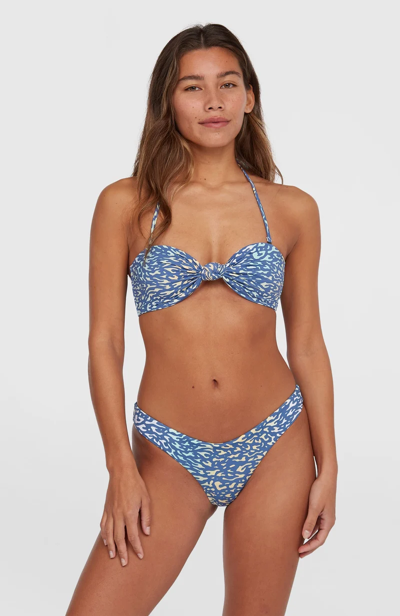Knot Bandeau Matira bikiniset | Yellow Animal Blur