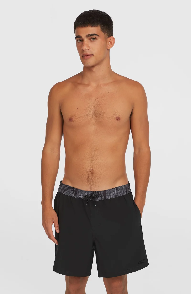 Pocket Print 16'' zwembroek | Black Out