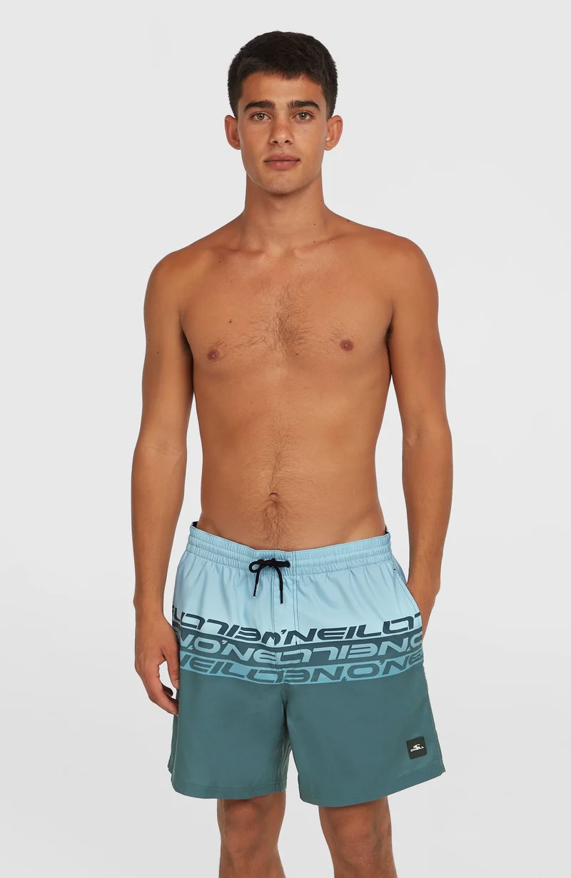 Cali Stripe 16'' zwembroek | Blue Upside Down