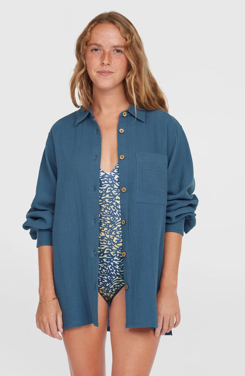 Brenda blouse | Copen Blue