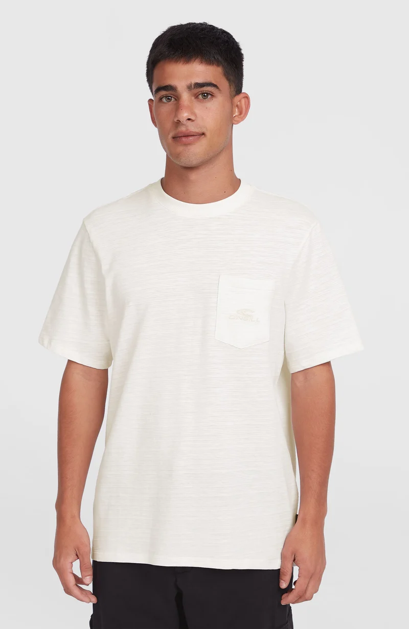 Slub Chest Pocket T-shirt | Snow White