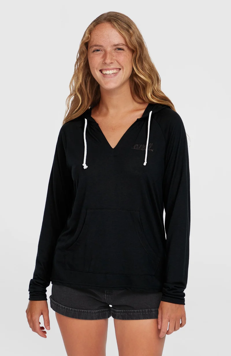 Essentials hoodie met lange mouwen | Black Out