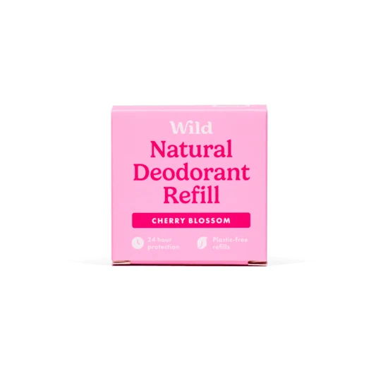 Wild Natural Deodorant Cherry Blossom Navulverpakking 40 gram
