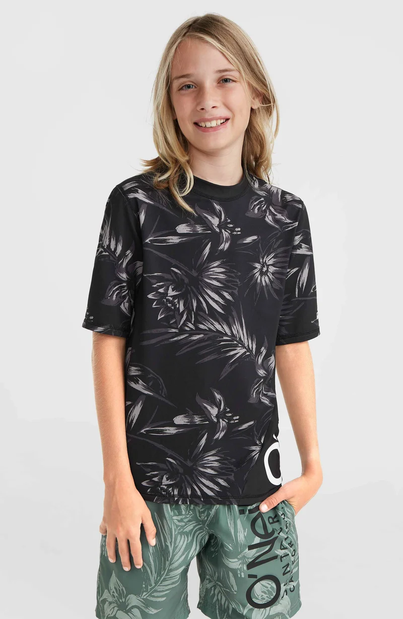 Mix and Match Crazy shirt met korte mouwen | Black Tonal Tropican