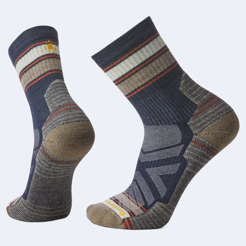 Smartwool Hike Light Cushion Striped Men's Mid Crew Socks