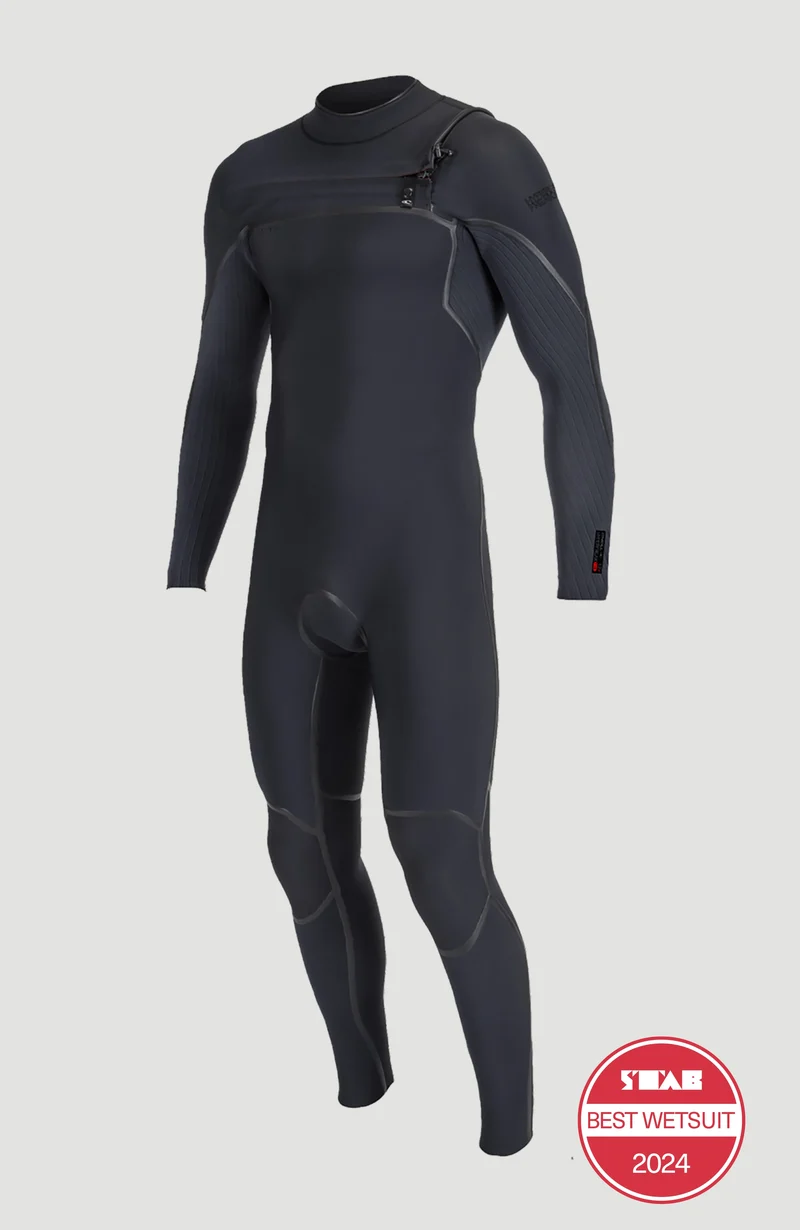Hyperfreak Fire 4/3mm Chest Zip Full Wetsuit | BLACK/BLACK