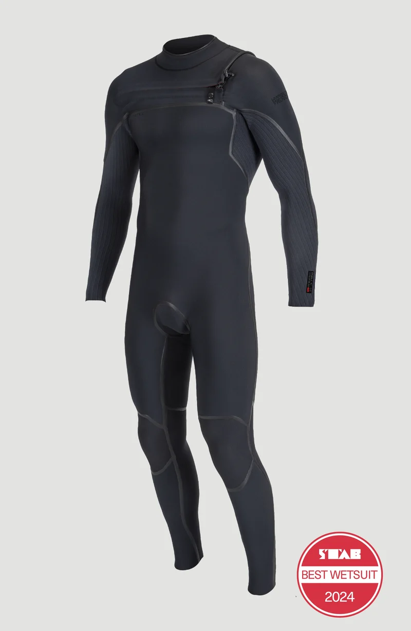 Hyperfreak Fire 5/4mm Chest Zip Full Wetsuit | BLACK/BLACK