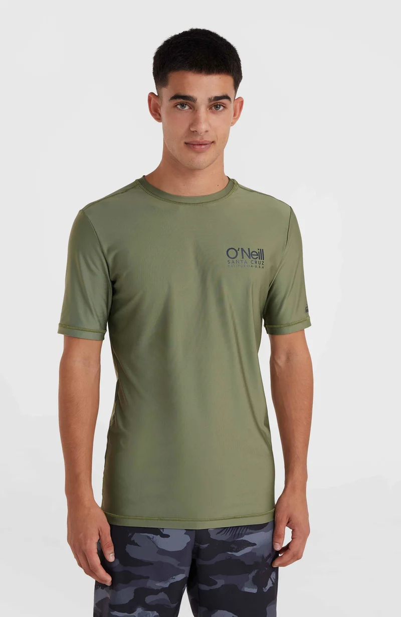 Essentials Cali shirt met korte mouwen | Deep Lichen Green