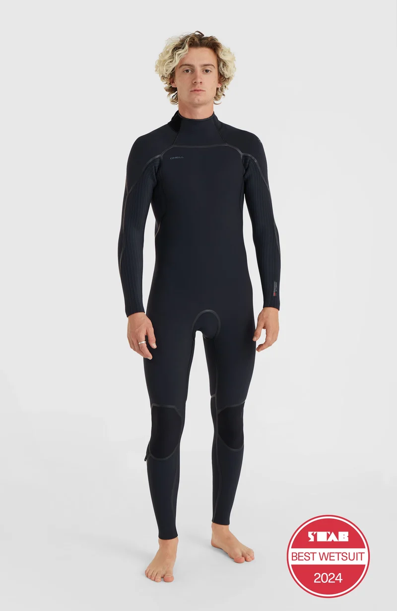 Hyperfreak Fire 4/3mm Back Zip Full Wetsuit | BLACK/BLACK