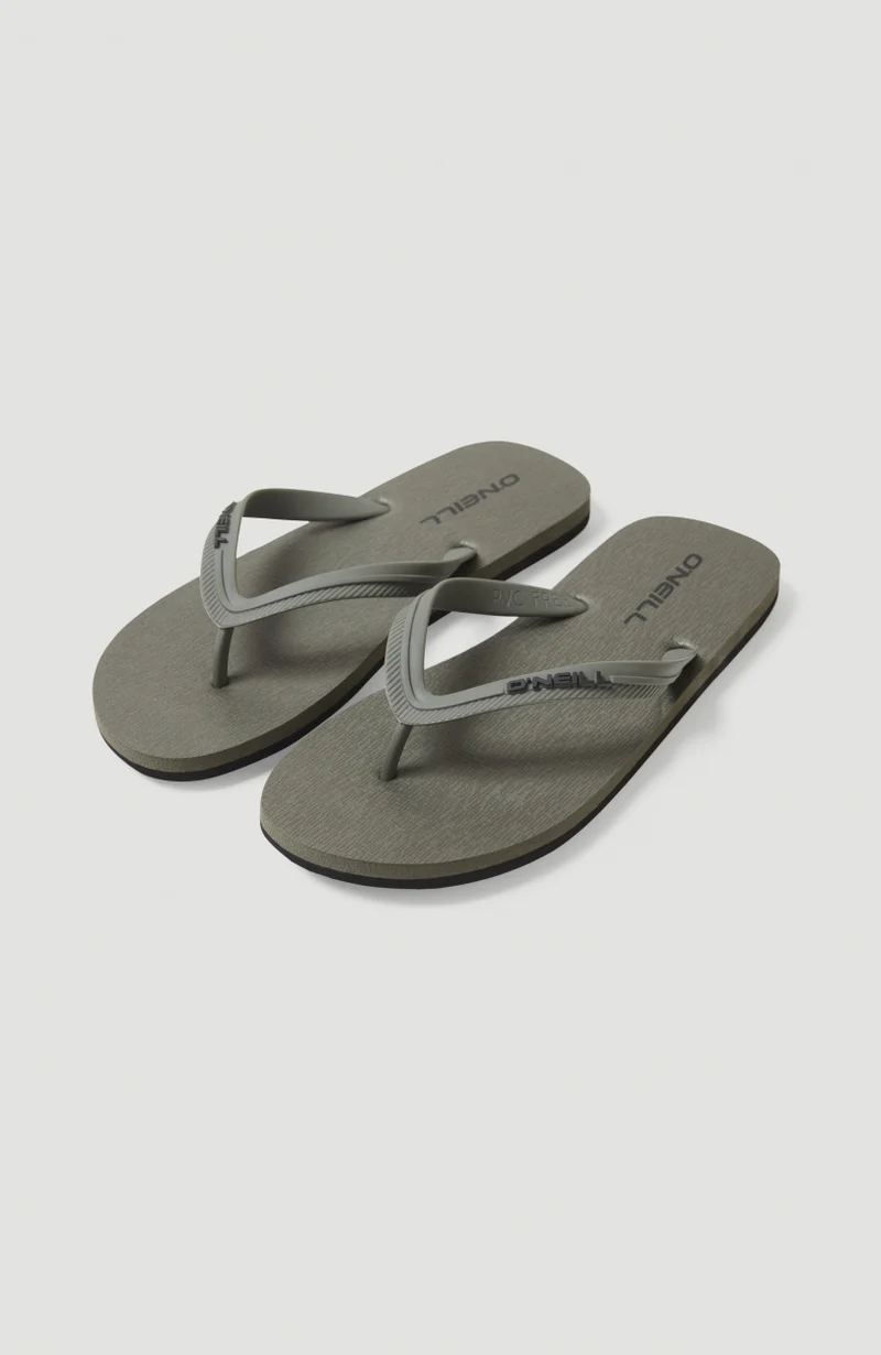Slippers Profile Small Logo | Military Green