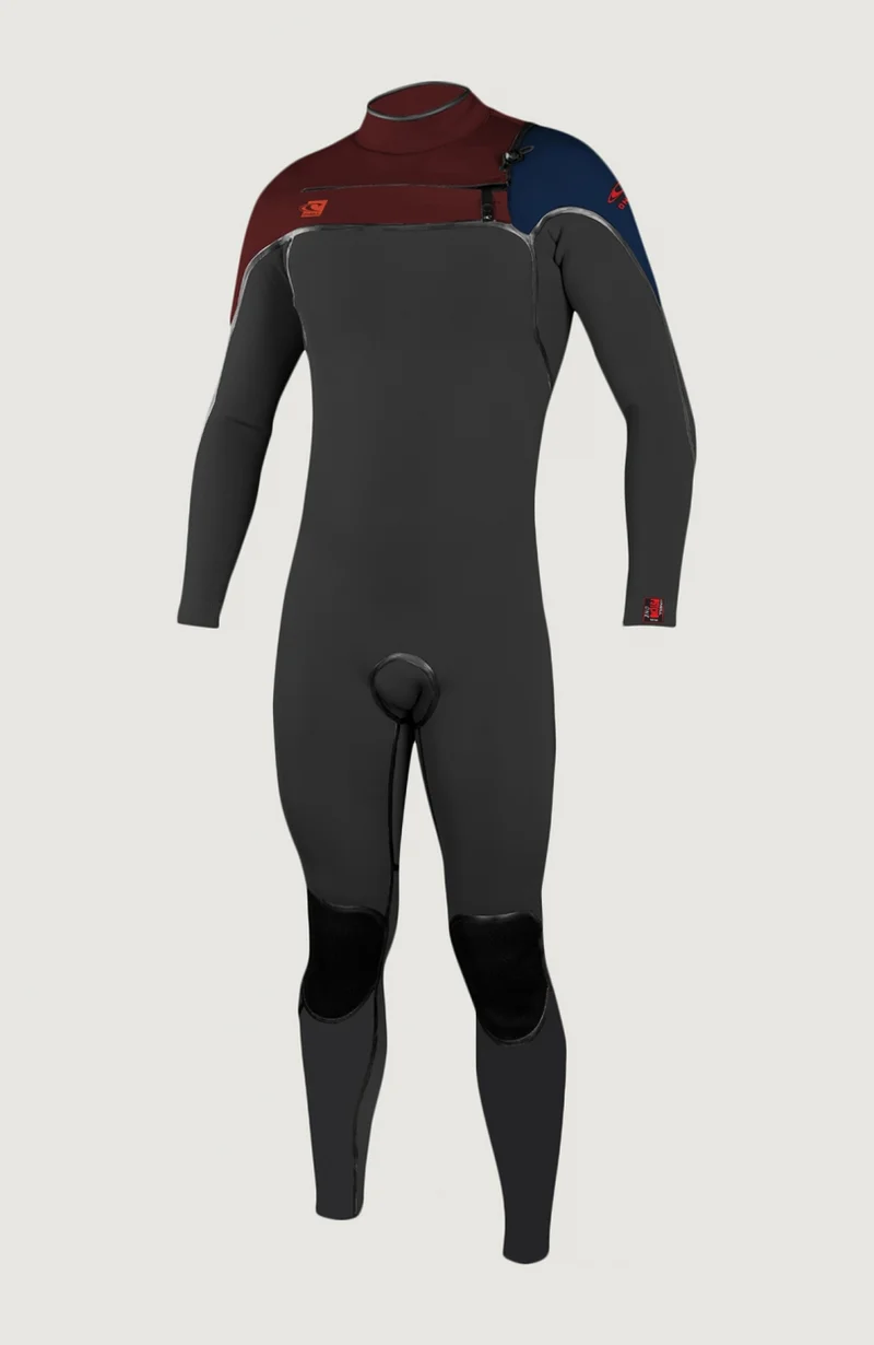 Psycho One Chest Zip 4/3mm Full Wetsuit | RE Red