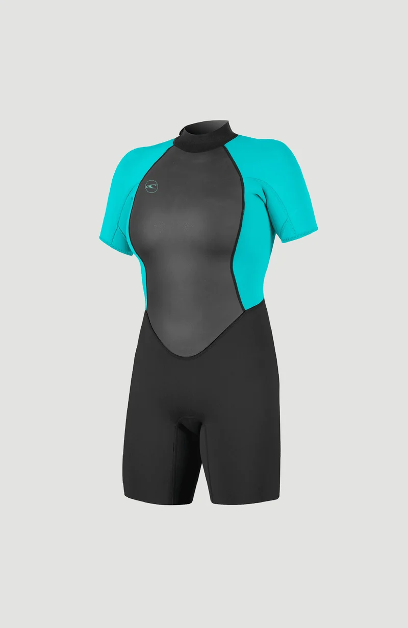 Reactor-2 2mm Back Zip Shortsleeve Spring Wetsuit | BLK/LTAQUA