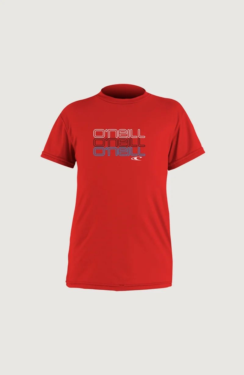 Skins Short Sleeve Rash Tee | Red