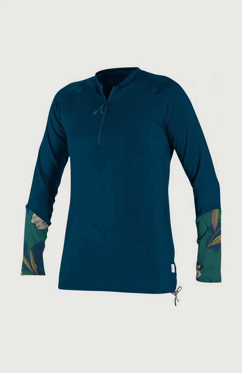 Front Zip Long Sleeve UV Shirt | Dark Blue