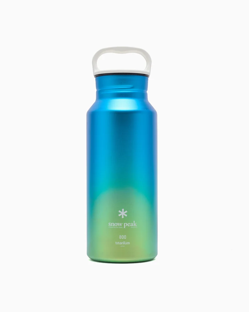 Snow Peak Fles Recycled Titanium Aurora