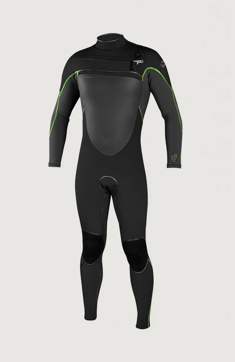 Psycho Freak Chest Zip 4/3mm Full Wetsuit | Black
