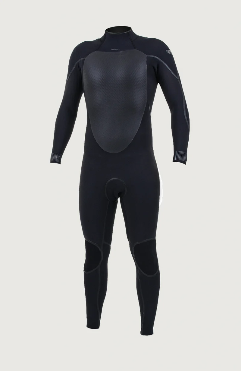 Psycho Tech 4/3mm Back Zip Full Wetsuit | BLACK/BLACK