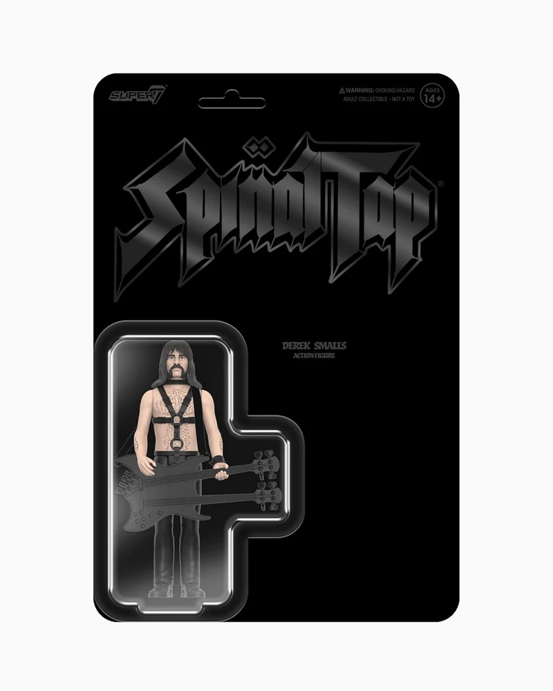 Super7 ReAction Figures Derek Smalls (None More Black) Spinal Tap