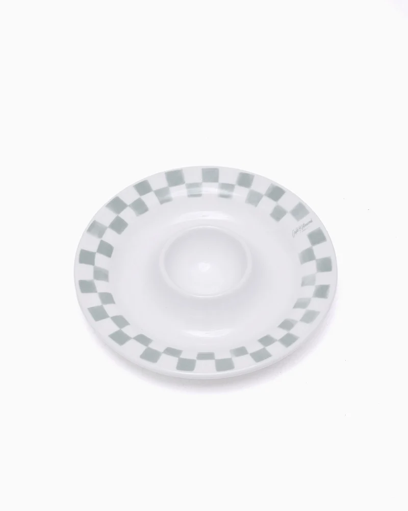 Café Kitsuné Checkerboard Porcelain Egg Cup